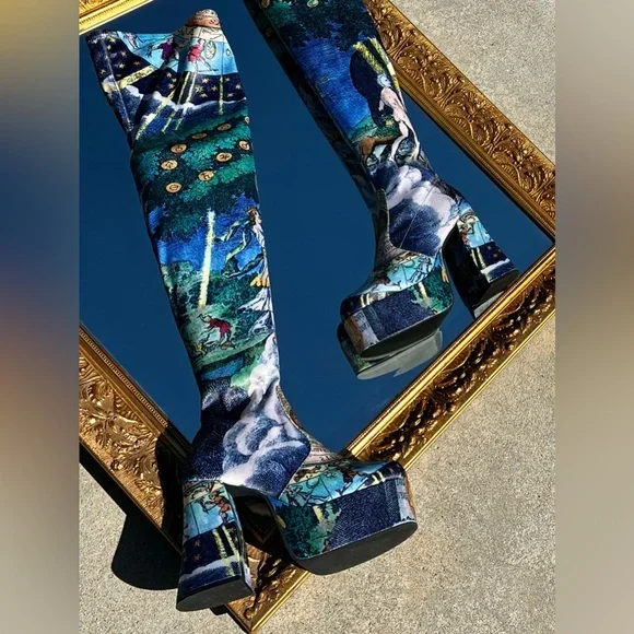 Horoscopez Illusions N’ Delusions Thigh High Boots - Picture 2 of 4